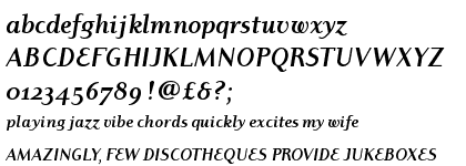 ITC Dyadis&trade; Bold Italic OsF