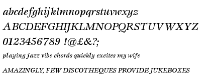 ITC Esprit&trade; Medium Italic