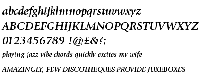 ITC Giovanni&trade; Bold Italic