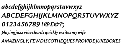 ITC Legacy&trade; Sans Pro Bold Italic