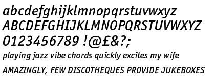 ITC Officina&trade; Pro Sans Medium Italic