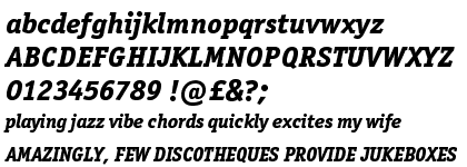 ITC Officina&trade; Pro Serif Extra Bold Italic