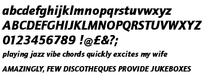 ITC Quay Sans&trade; Black Italic