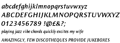 ITC Resavska&trade; Sans Bold Italic