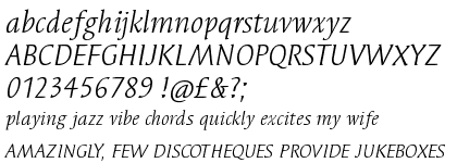 ITC Syndor&trade; Book Italic