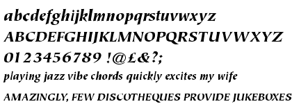 ITC Tiepolo&trade; Black Italic