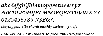 ITC Usherwood&trade; Bold Italic