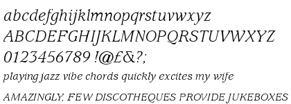 ITC Usherwood&trade; Book Italic