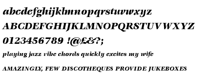 ITC Veljovic&trade; Black Italic