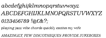 Impressum Light Italic