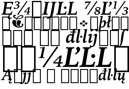 Iowan Old Style Bold Italic Extension