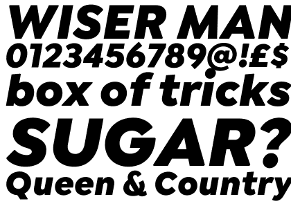 Isidora Sans Black Italic