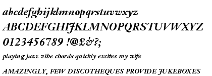 Janson Text&trade; Std 76 Bold Italic