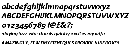Linotype Aroma&trade; Bold Italic
