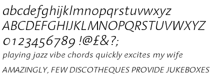 Linotype Aroma&trade; Light Italic