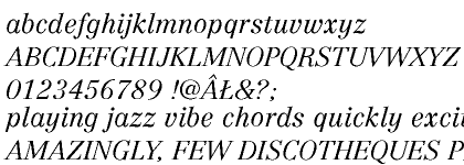 Linotype Centennial&trade; Central European 46 Light Italic