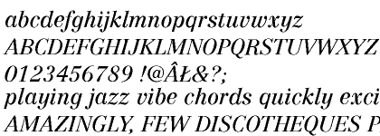 Linotype Centennial&trade; Central European 56 Italic