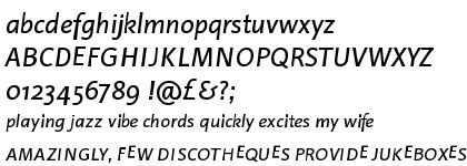 Linotype Projekt&trade; Regular Italic