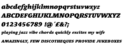 Linotype Syntax&trade; Serif Black Italic