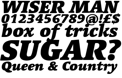 Linotype Syntax&reg; Serif Com Black Italic