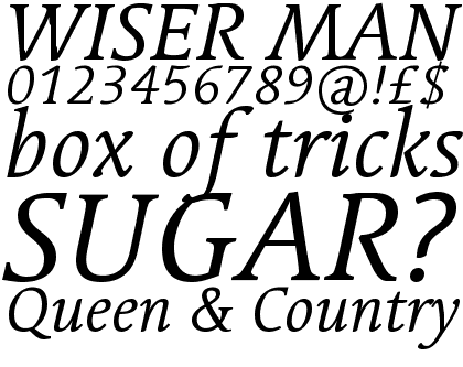 Linotype Syntax&reg; Serif Com Regular Italic