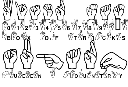 Mini Pics ASL Alphabet