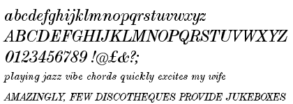 Modern Extended Book Italic