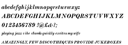 Monotype Modern&trade; Bold Italic