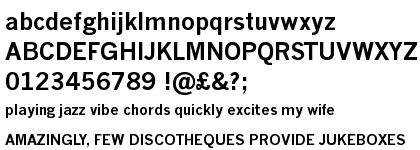 Monotype News Gothic&trade; Bold ESQ