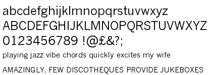 Monotype News Gothic&trade; Regular