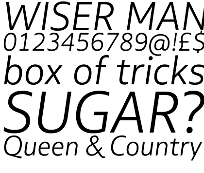 Multiple Sans Alt III Light Italic