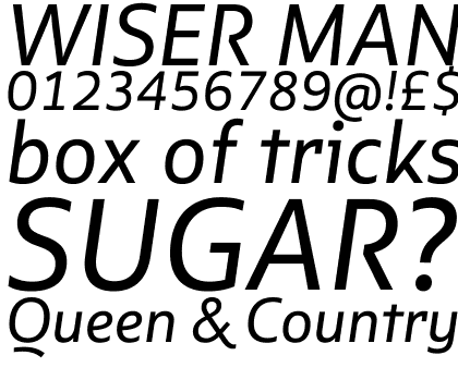 Multiple Sans Alt IV Regular Italic