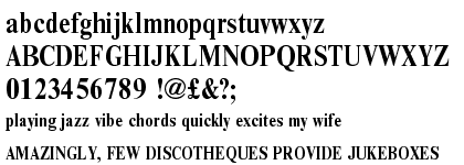 Nimbus Roman No 9 Bold Condensed OT Plus