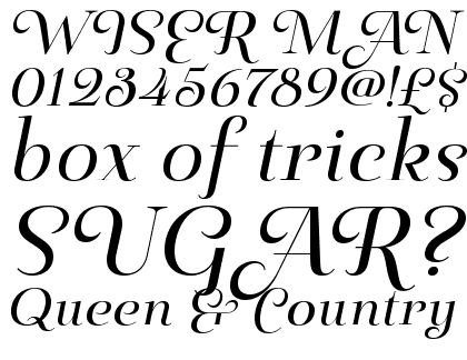 Pauline Didone Regular Italic