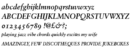 Sabon&trade; Bold Italic OsF