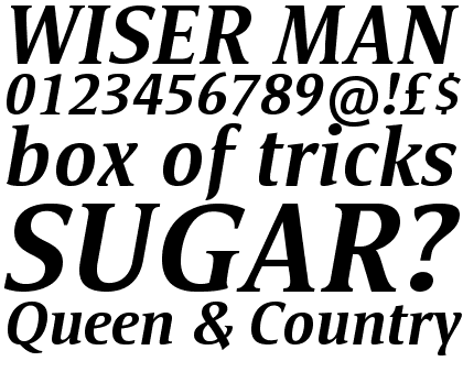 Satero&reg; Serif Pro Medium Italic