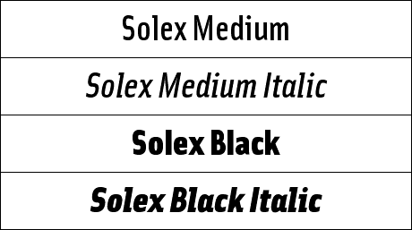 Solex Medium &amp; Black