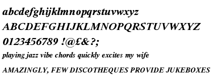 Thorndale Std Bold Italic