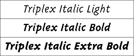 Triplex Italic