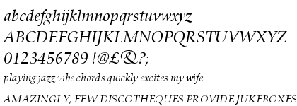 Zapf Renaissance Antiqua B Book Italic